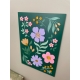 Jolie affiche en plexiglas coloré, décoration poétique et colorée