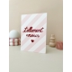 Affiche en plexiglas avec rayures roses, message tellement nous