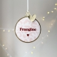 Boule de Noël léopard rose, suspension sapin de Noël plexiglas