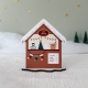 Décoration de Noël en bois, Le châlet de Noël, Vin chaud
