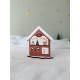 Village de Noël en bois, chalet au vin chaud