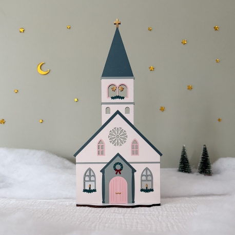 Village de Noël en bois, La chapelle du village