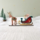 Le légendaire traîneau du Père Noël, décoration miniature en bois