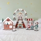 Décoration de Noël en bois, le marché de Noël