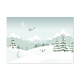 Décor de Noël le paysage d'hiver, modèle 1