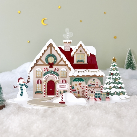 Village de No&euml;l en plexiglas, L'univers enchant&eacute; du P&egrave;re No&euml;l