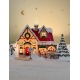 L'atelier du Père Noël, décor en plexiglas illuminé