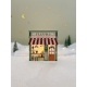 Le fleuriste, village de Noël miniature en plexiglas à illuminer