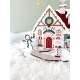 Décoration de Noël en bois, village du Père Noël