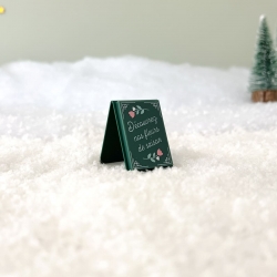 Village miniature de Noël, panneau du fleuriste
