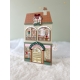 Maison miniature village de Noël, la librairie