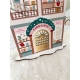 Village miniature de Noël, la librairie en bois