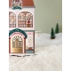 La librairie maison miniature, Mini monde de Noël en bois