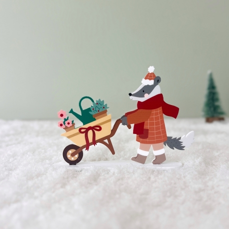 Paco le blaireau, personnage village de Noël