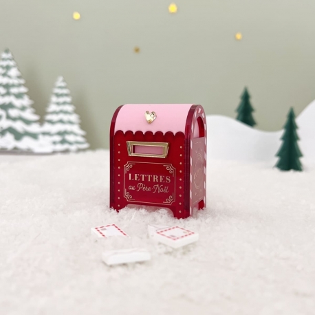 La bo&icirc;te aux lettres de No&euml;l, accessoire Mini monde de No&euml;l
