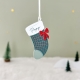 Décoration sapin de Noël personnalisée, chaussette colorée