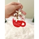 Cadeau personnalisé maîtresse, boule de Noël colorée tasse