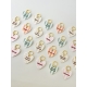 Cadeau personnalisé famille, porte-clés grigri coloré