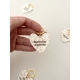 Porte-clef coeur famille, motif Léopard beige Marraine d'amour