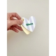 Cadeau original et utile, miroir de poche Bisou 