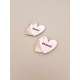 Miroir de poche coeur léopard, cadeau original meilleure amie soeur
