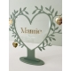Décoration Mamie à poser coeur et feuillage