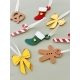 Abre à décorer en bois, thème Noël sucre d'orge