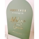 Panneau de bienvenue mariage chic et élégant vert sauge
