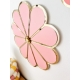 Décoration murale chambre enfant, fleur rose plexiglas
