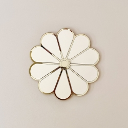 Fleur en plexiglas, décoration murale originale et design