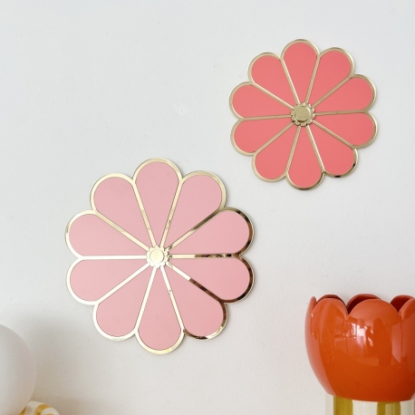 D&eacute;coration fleurs color&eacute;es, d&eacute;coration murale originale
