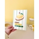 Illustration tartine beurre sur affiche plexiglas petit déjeuner