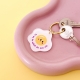 Porte-clés œuf au plat avec inscription Tu es le soleil de ma vie