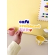 Enseigne typographique café croissant pour coin café