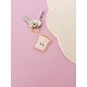 Porte-clés brioche gourmand pour trousseau de clés