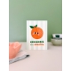 Affiche plexiglas orange - Concentré de sourire - Décoration cuisine