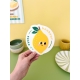 Décoration murale citron cuisine colorée