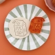 Emporte-pièce biscuit forme brique de jus de fruit