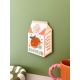 Décoration murale jus d'orange style packaging vintage